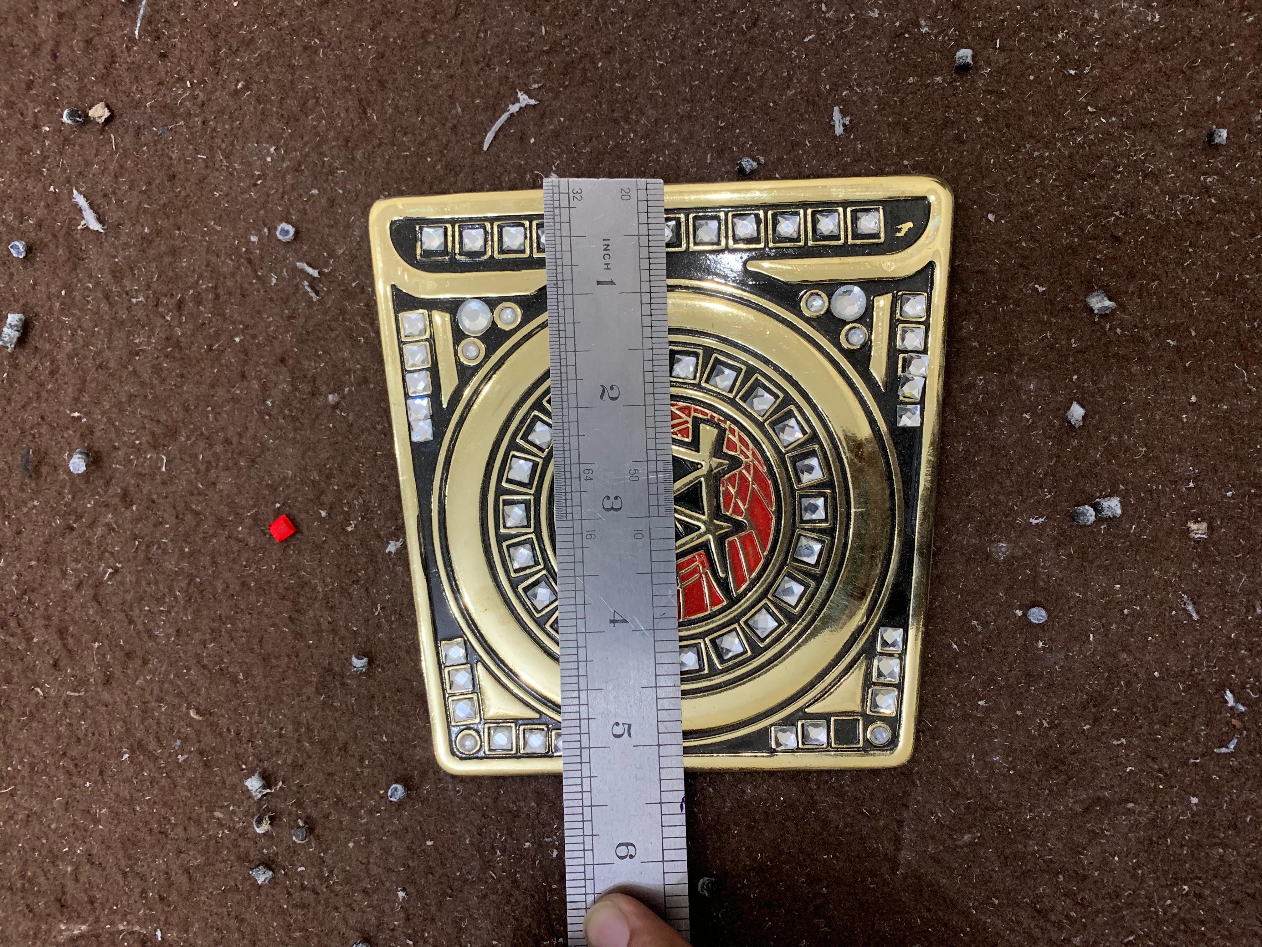 Championship belt packaged and ready for worldwide shipping